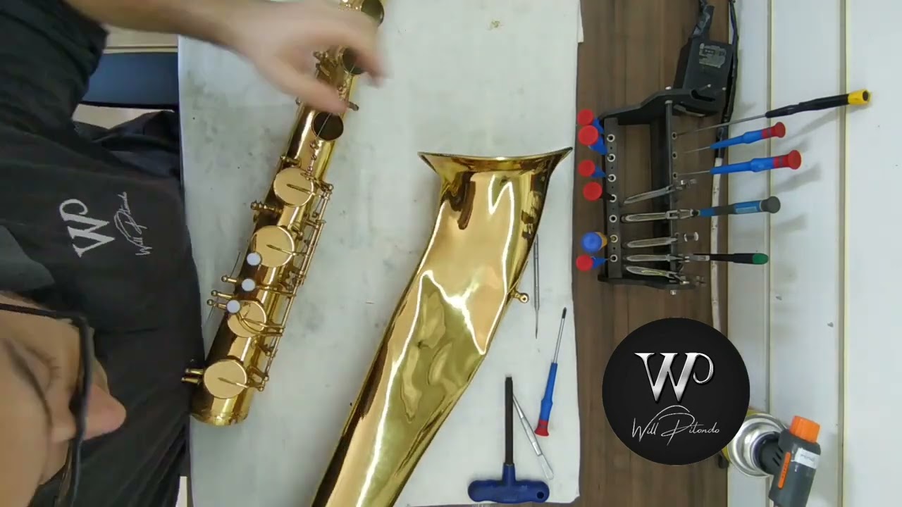 Desmontagem sax barítono Yamaha 52