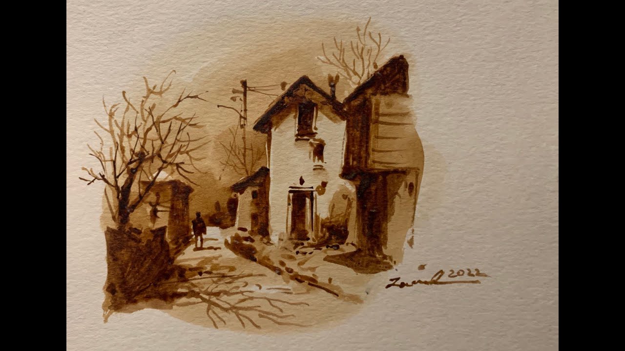 Painting With Coffee - Watercolour tutorial