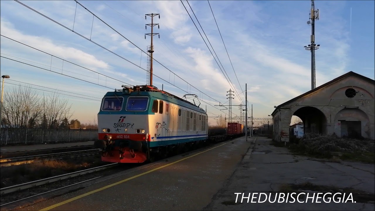 SALUTI DAI TRENI MERCI IN TRANSITO A PONTECURONE (AL) VEN. 4 - 1 - 2019