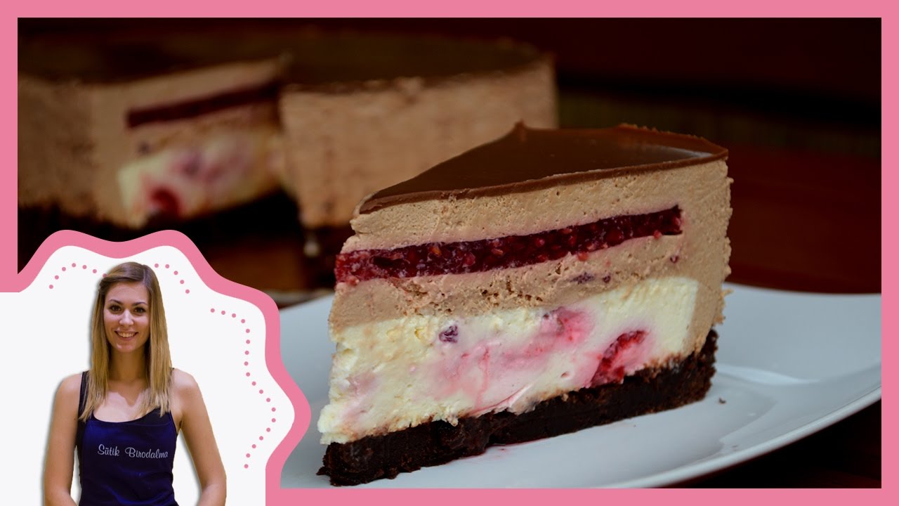 Málnás csokoládés mousse torta elkészítése recepttel - Sütik Birodalma