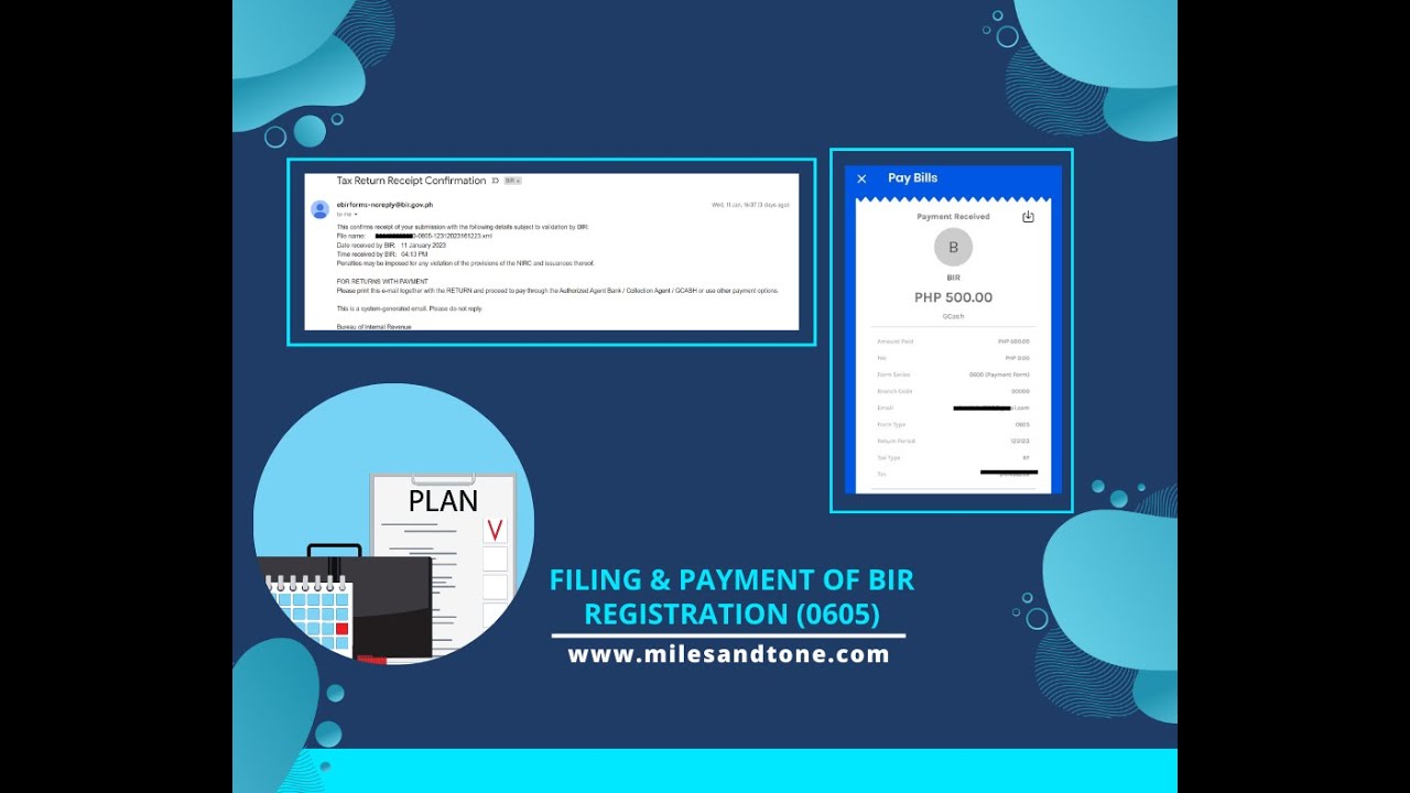 My Online BIR 0605  filing and payment.Downloading eBIRforms