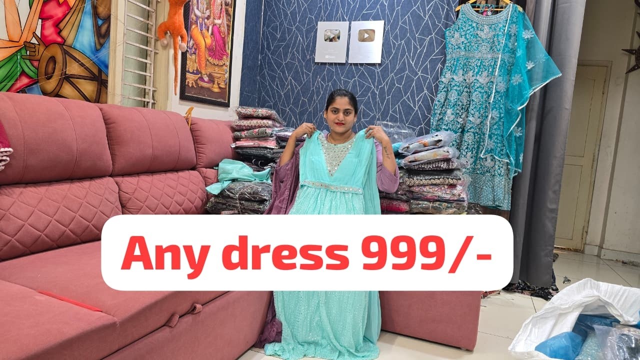 🔴Live, Rs.3,000/- Worth Dress @999/-, Order 7396265306