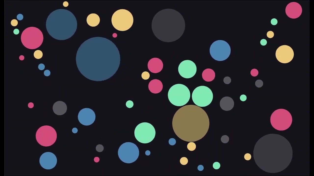 noisy circles v01: cool palette, triangle tone
