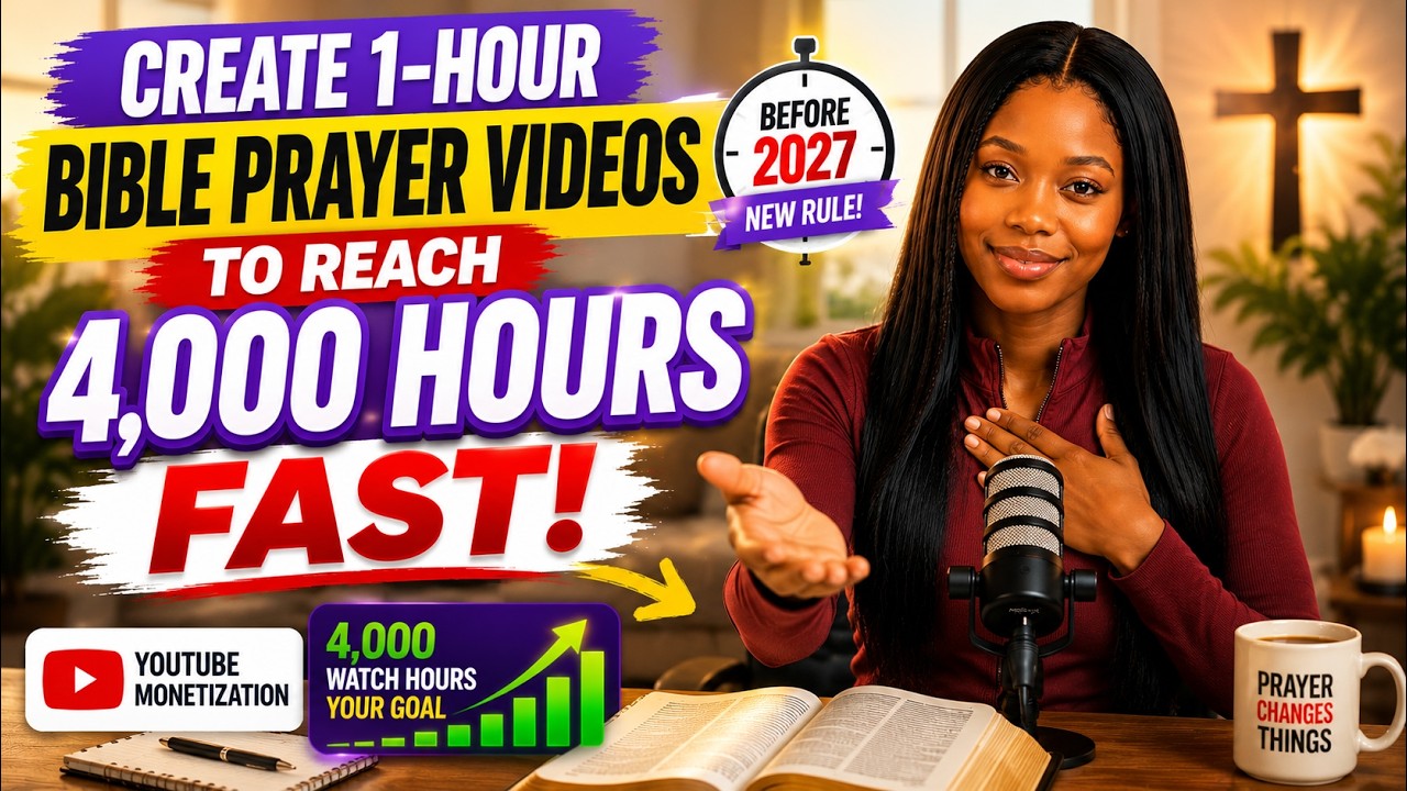 Create 1-Hour Bible Prayer Videos to Reach 4,000 Hours FAST