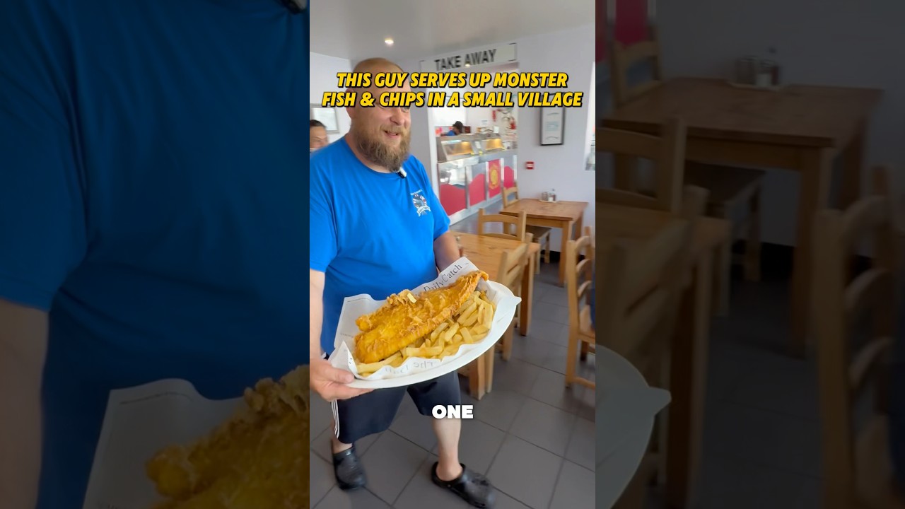 Whale & Chips 🥵 #britishfood #foodshorts