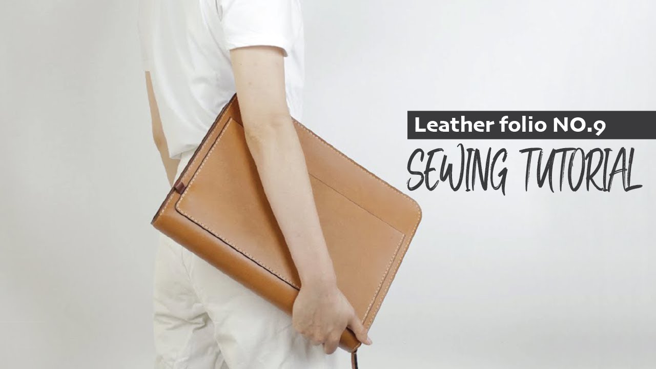 Making a Leather Zipper Portfolio (PDF printable Pattern)