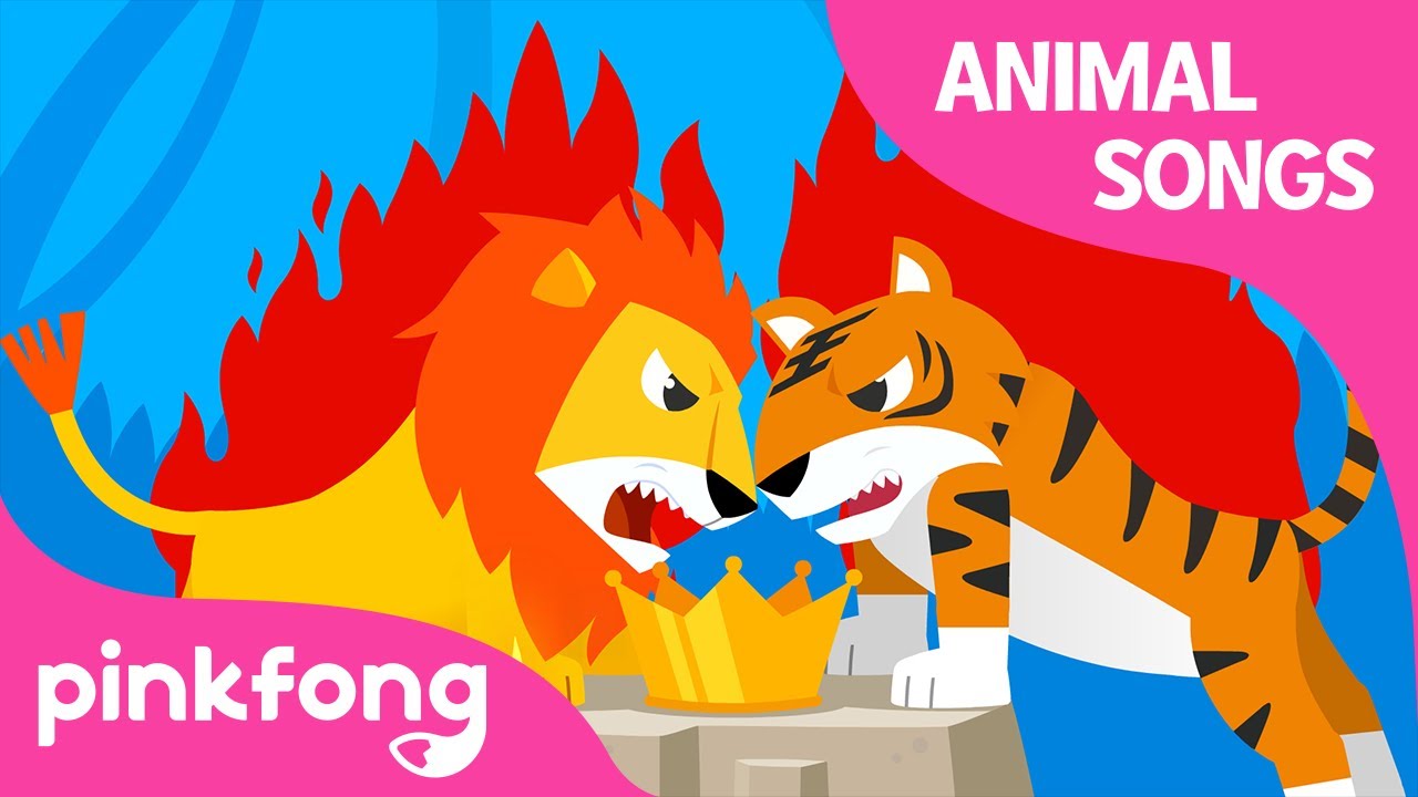 Super Match! Lion vs Tiger | Animal Songs | Learn Animals | Pinkfong Animal Songs for Children