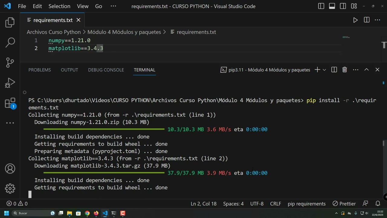 Curso de Python 32 - Gestion de dependencias