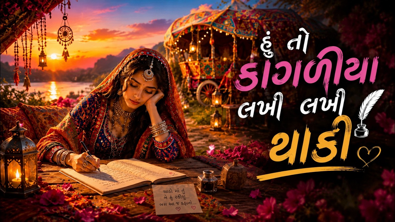 Hu To Kagadiya Lakhi Lakhi Thaki | I am tired of writing papers ❤️ | New Gujarati Sad Love Song 2026
