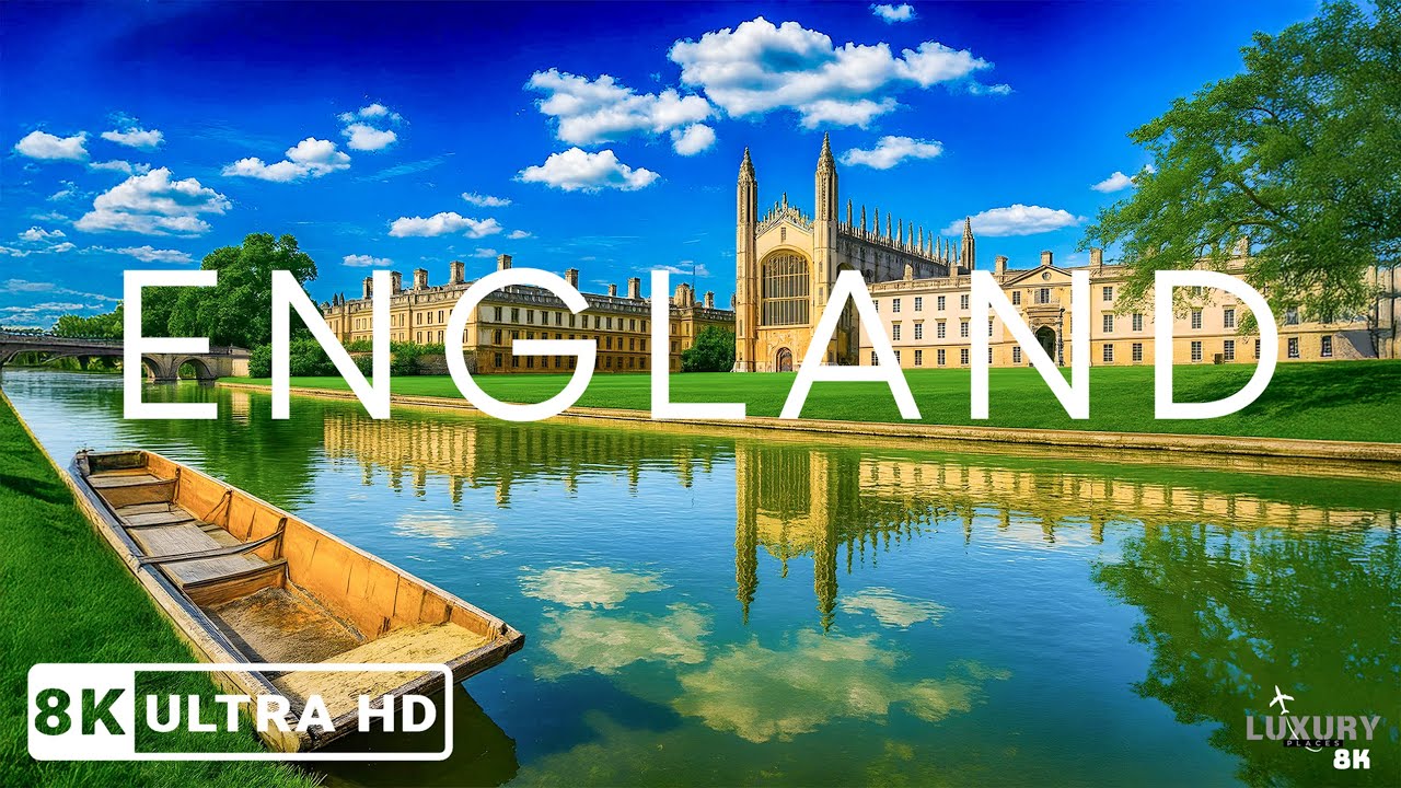 England 8K UHD &bull; Rolling Hills & Ancient Whispers | Relaxation Film with Peaceful Music