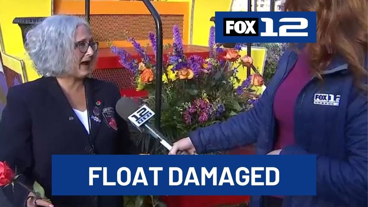 Grand Floral Parade float damaged overnight in downtown Portland