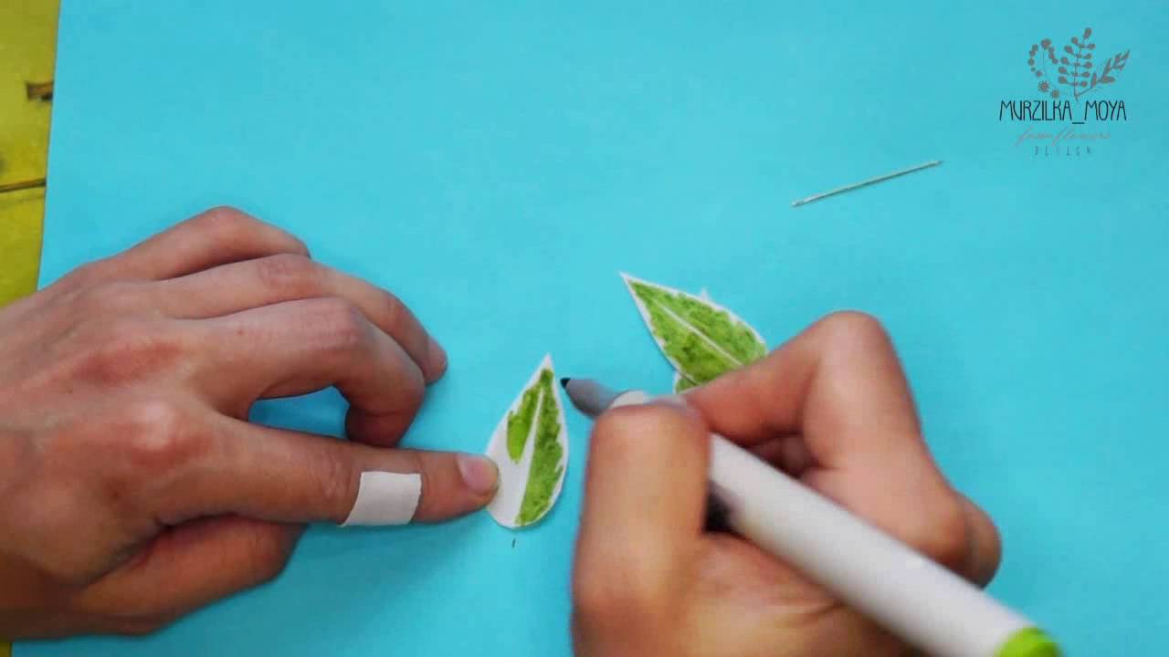 Веточки из зефирного фоамирана