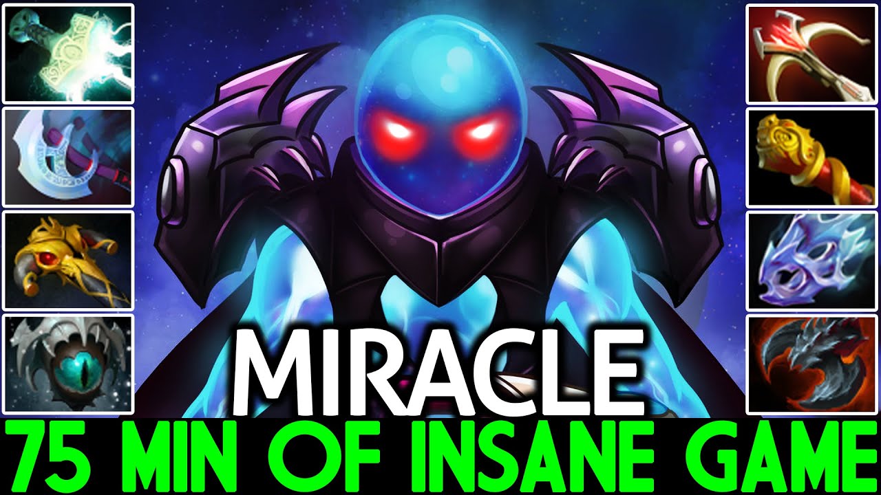 MIRACLE [Arc Warden] 75 Min Insane Game Full 9 Slotted Dota 2