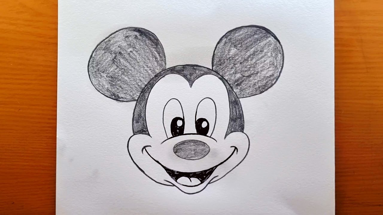 Cómo dibujar a Mickey Mouse | Tutorial de dibujo paso a paso para principiantes