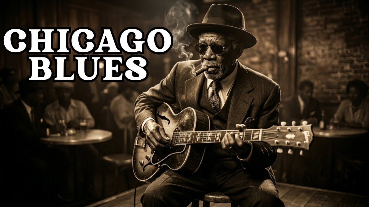 [NO ADS] Relaxing Chicago Blues – Midnight Soulful Guitar Sessions 🎶 | Late Night Smooth Blues Playl