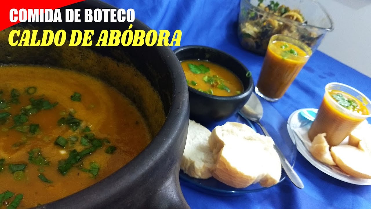 COMIDA DE BOTECO CALDO DE ABOBORA - RECEITAS DA ROSA