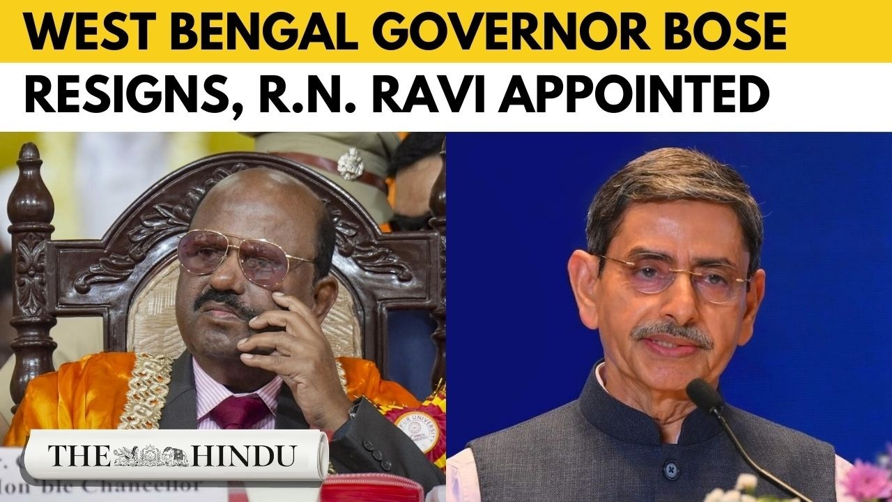 West Bengal Governor C.V. Ananda Bose resigns, R.N. Ravi takes charge