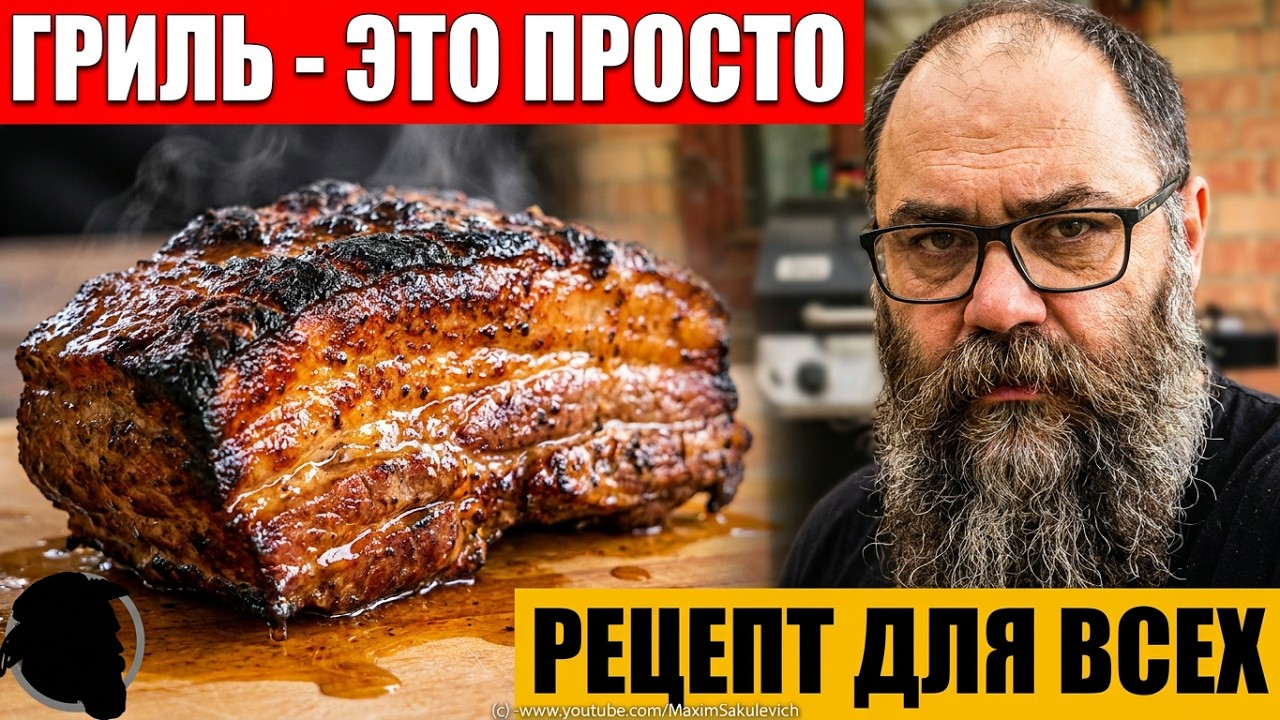 Гриль не сложнее мангала - Самый простой рецепт на гриле