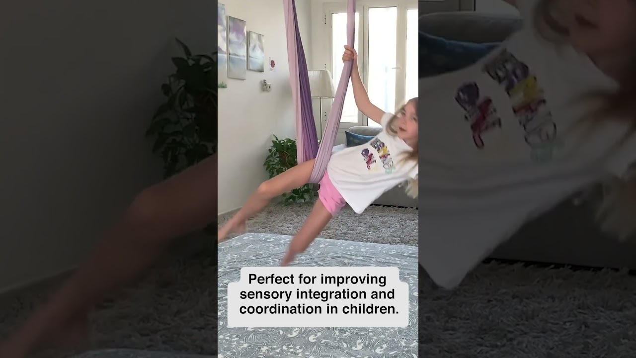 Kids Therapy Swing Yoga Cuddle Sensory Hanging Elastic Hammock