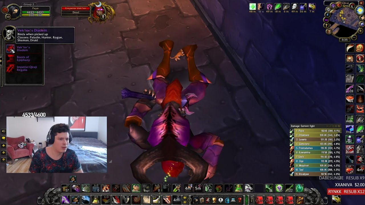 Payo - Vek'lor's Diadem - WoW Classic Day 356