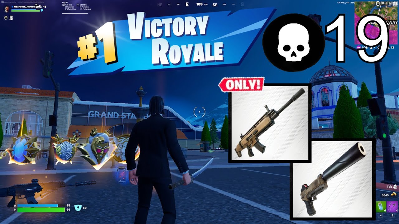 I WON Using John Wick Weapons ONLY! 