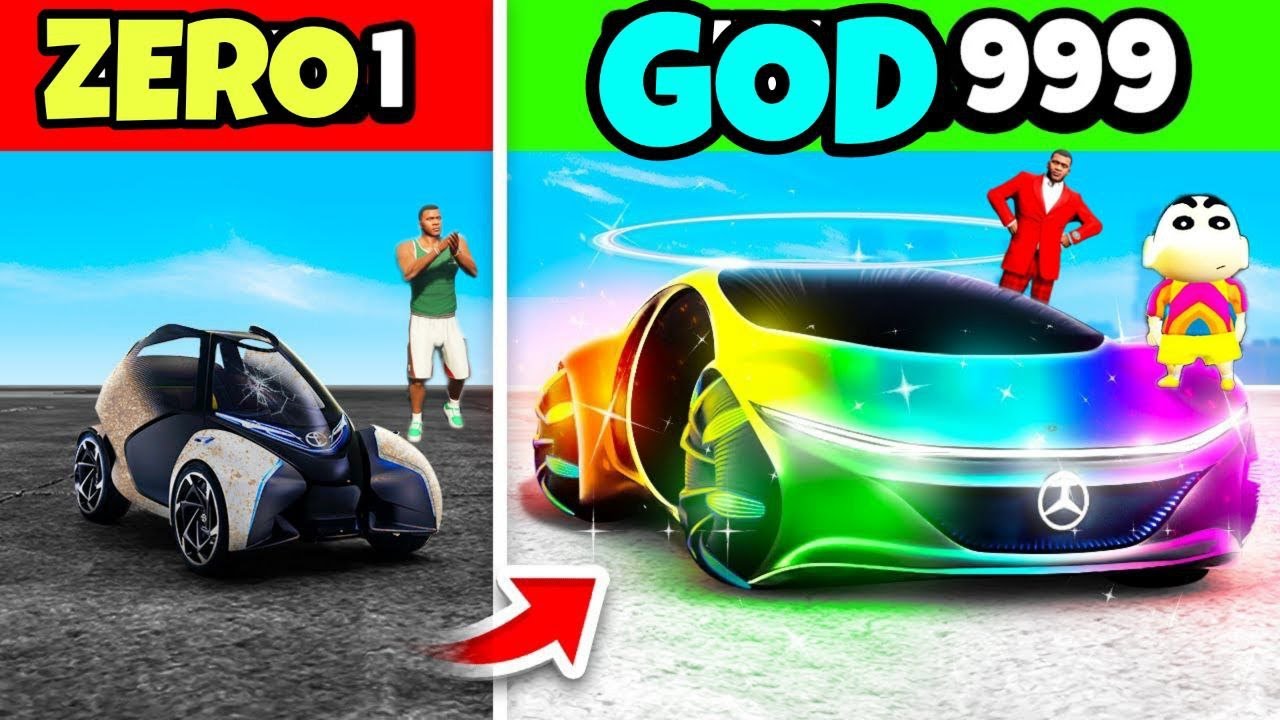 Franklin Upgrading ZERO To GOD SUPER CAR in GTA 5 | SHINCHAN and CHOP