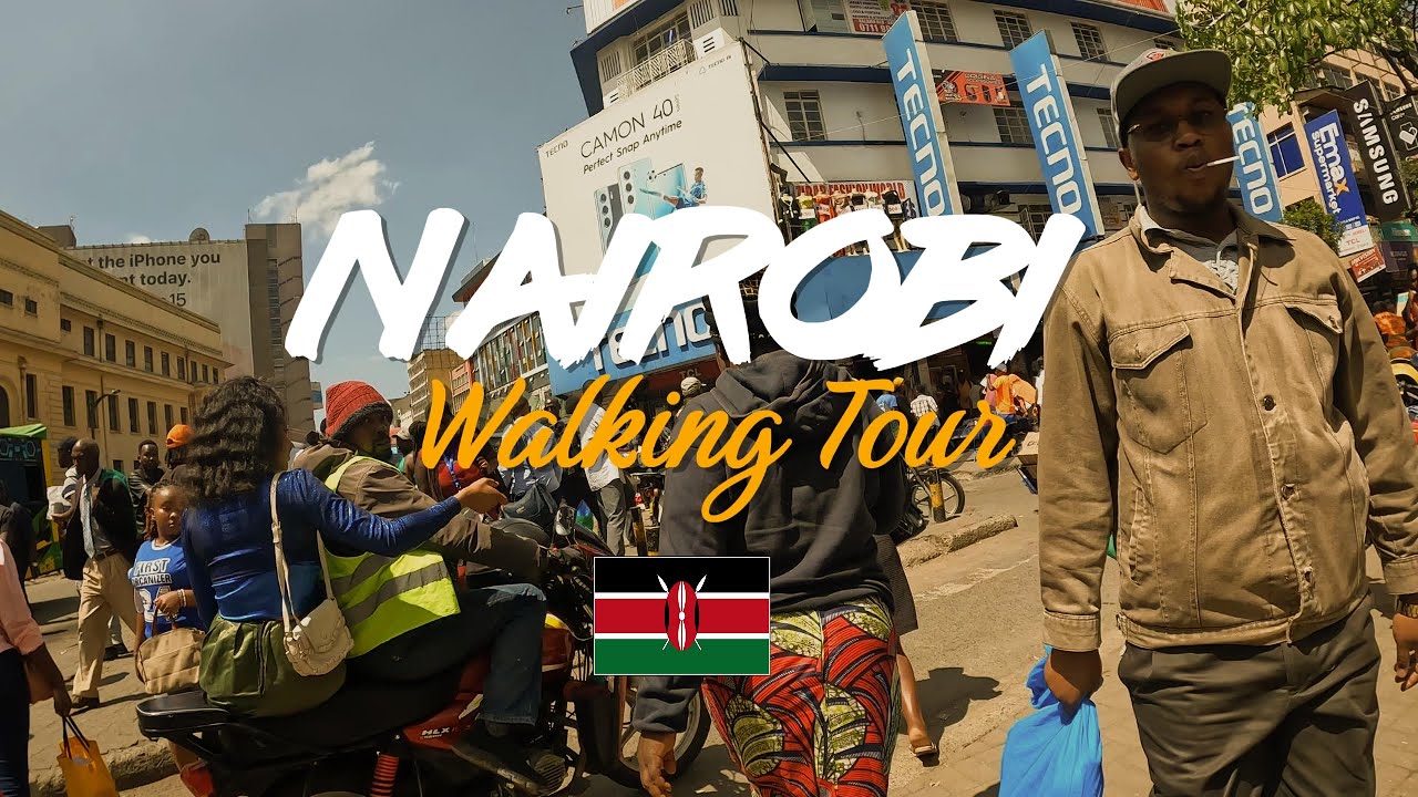 Afternoon Walk in the Streets of NAIROBI Kenya ||4K Street walk