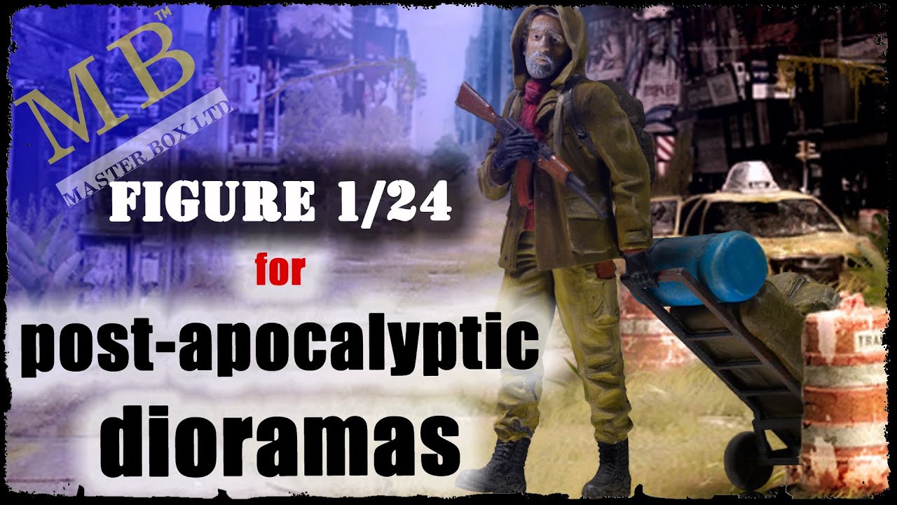 I'm learning to paint  figures in 1/24.  New from Masterbox Pоst-apocalyptic series [How I Do]
