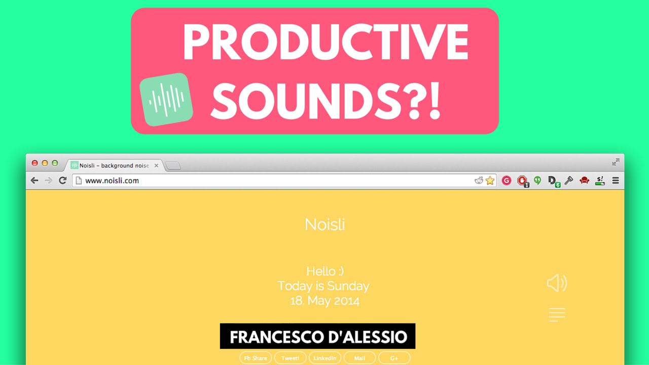 PRODUCTIVE SOUNDS?! | Noisli Review