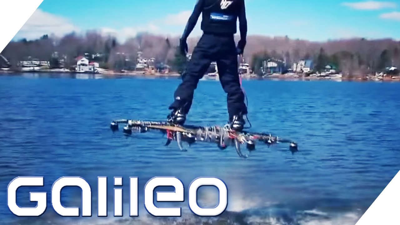 Fliegen wie Marty McFly: Das Drohnen-Hoverboard | Galileo | ProSieben