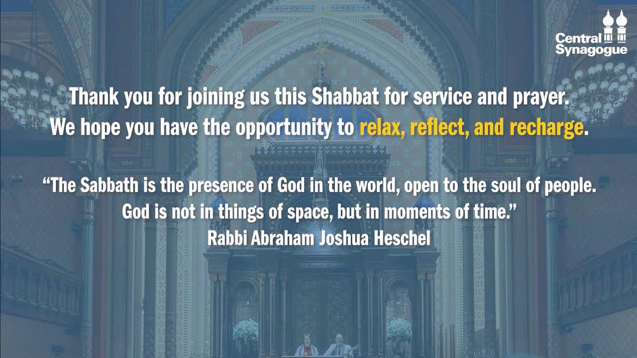 Friday Night Service, Central Synagogue - January 9, 2026