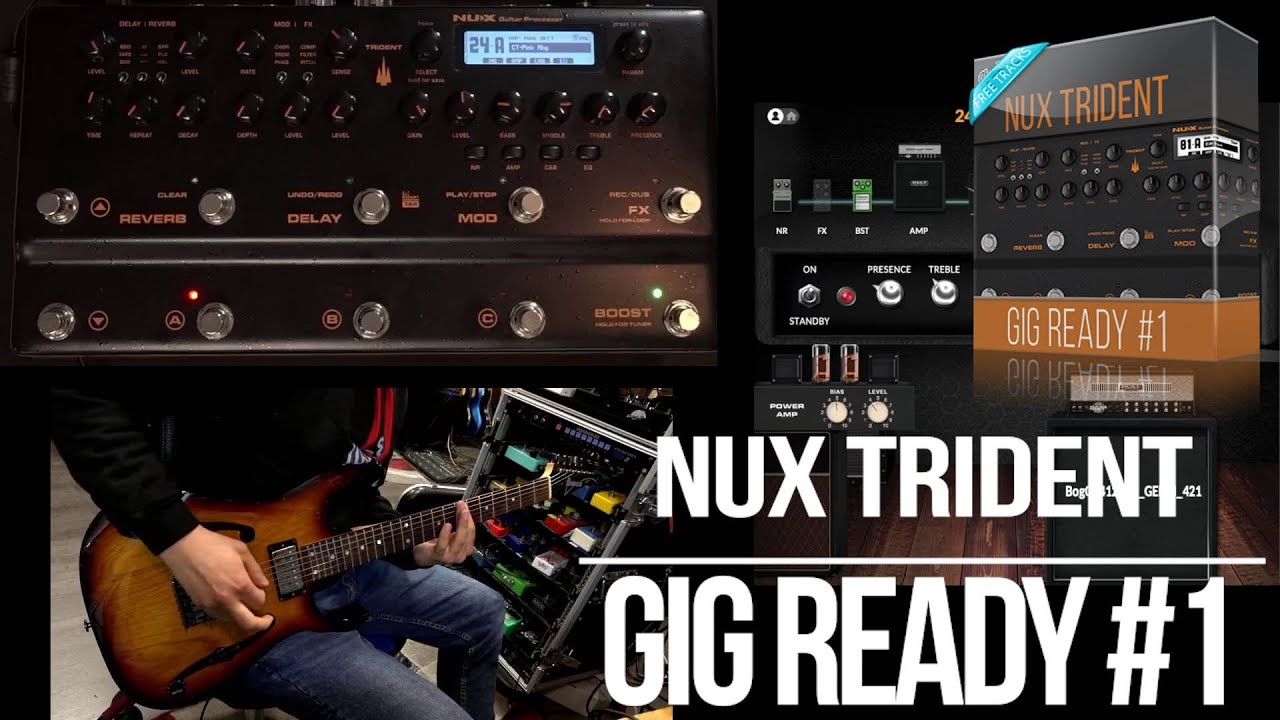 NUX Trident Patches | Gig Ready #1 (Live Tones + Backing Tracks)