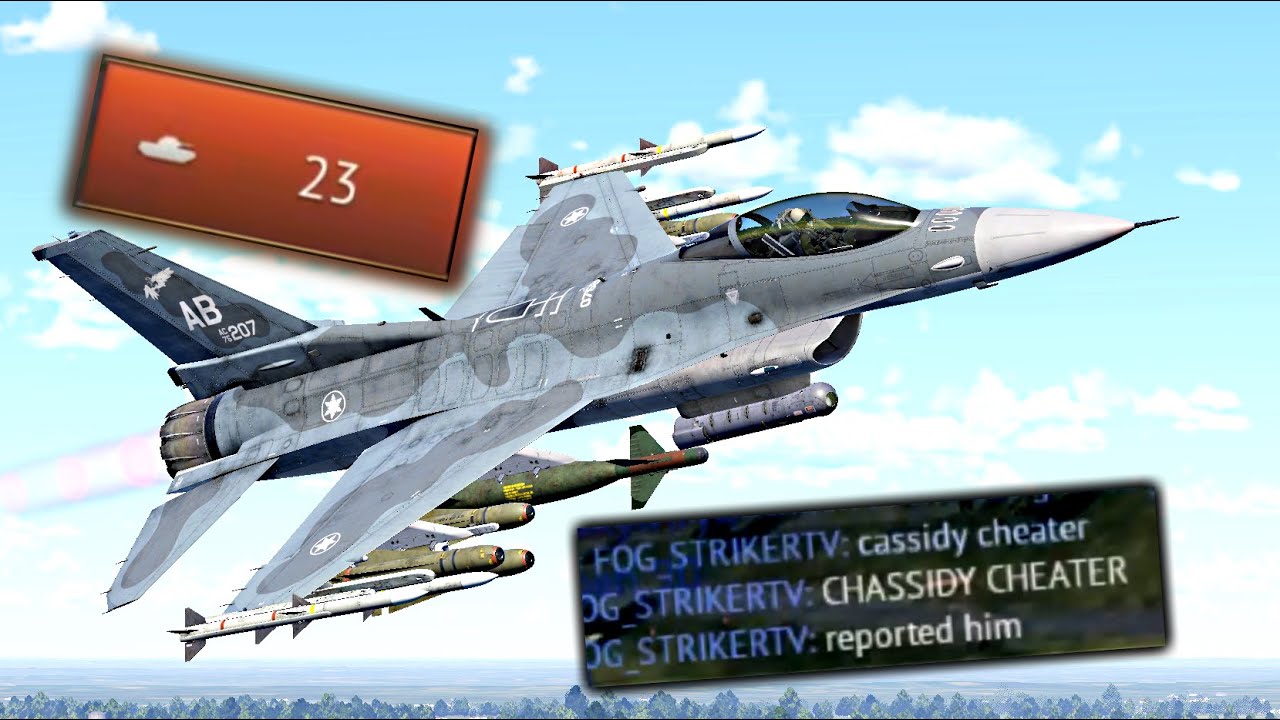 24 KILL CAS GAME  - Getting called a cheater! War Thunder F-16C + HSTV-L +AV-8B