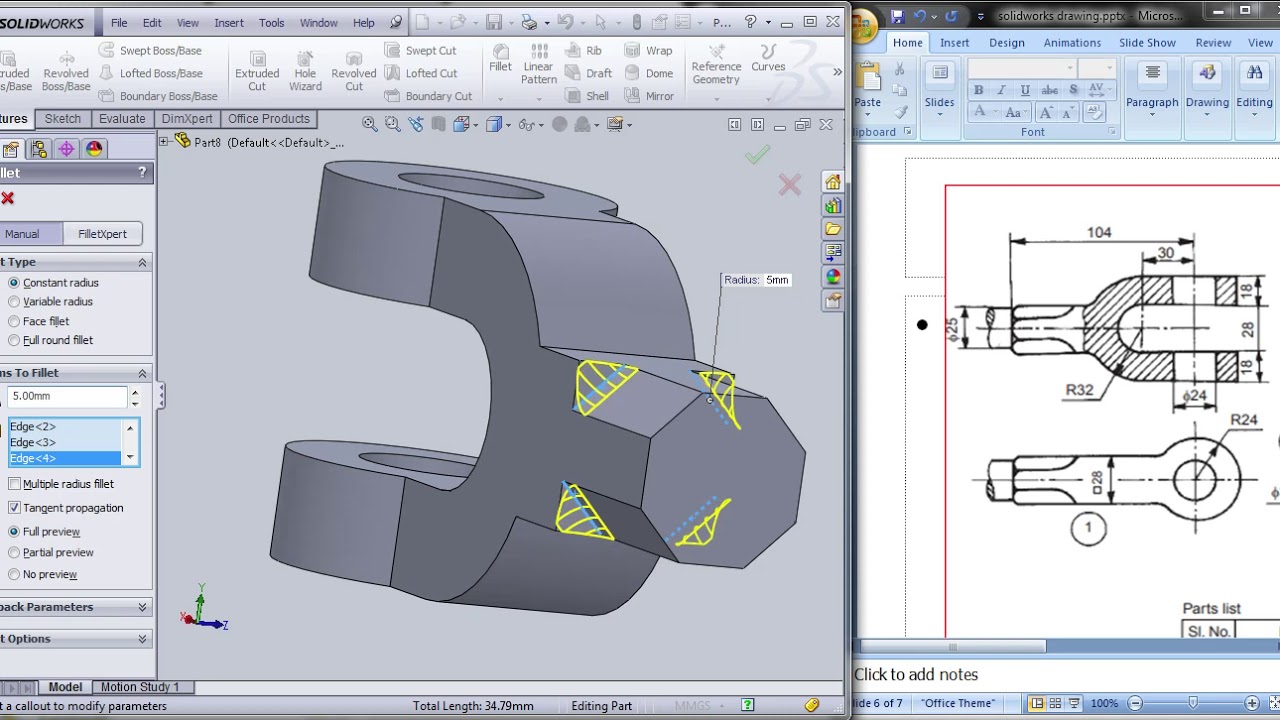ASSEMBLY MODELING Knuckle Joint IN TAMIL
