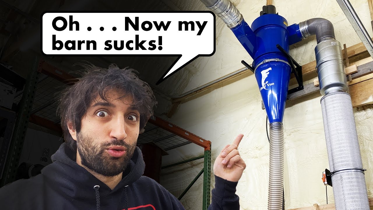 Installing Dust Collection in the Barn (clearvue ef5)