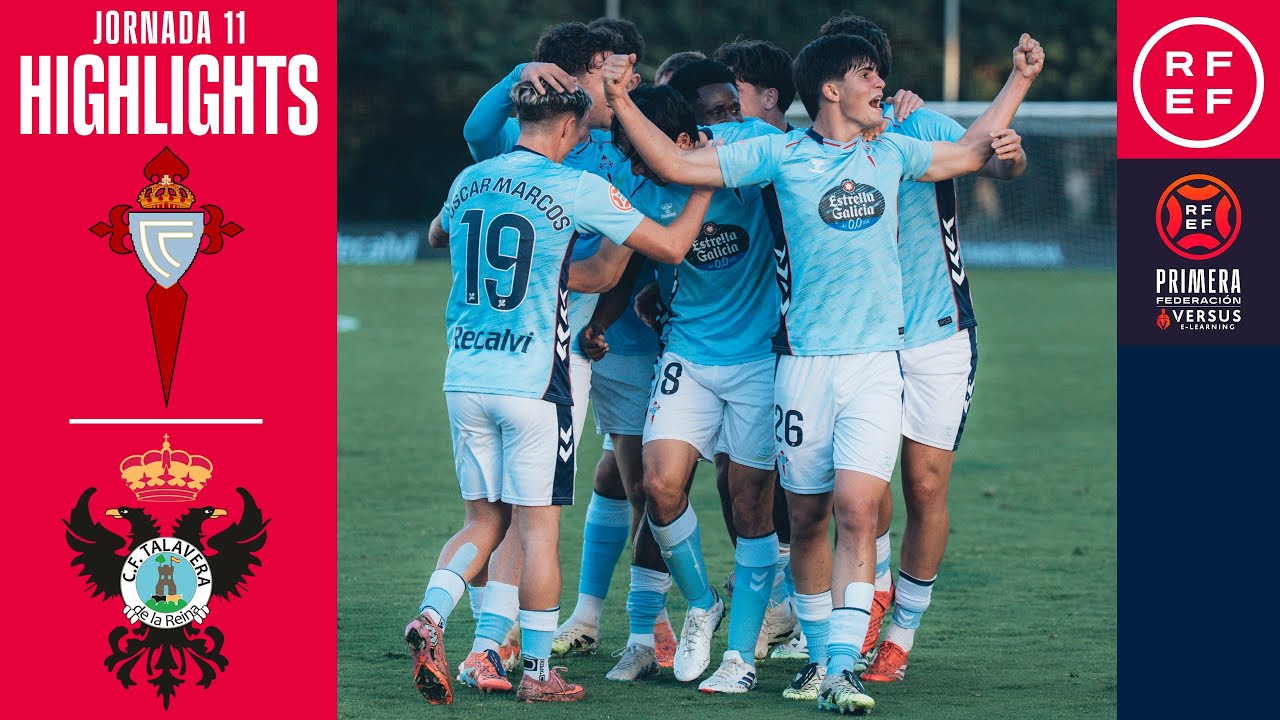Resumen #PrimeraFederaci&oacute;n | RC Celta Fortuna 4-3 CF Talavera | Jornada 11 | Temporada 2025/2026