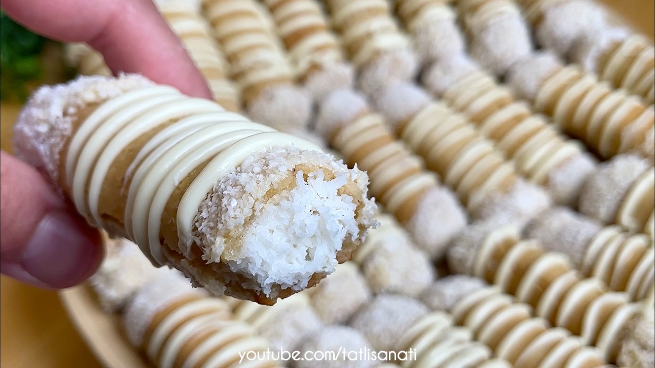 🔥 AĞIZDA DAĞILAN Hindistan Cevizli Kurabiye Tarifi