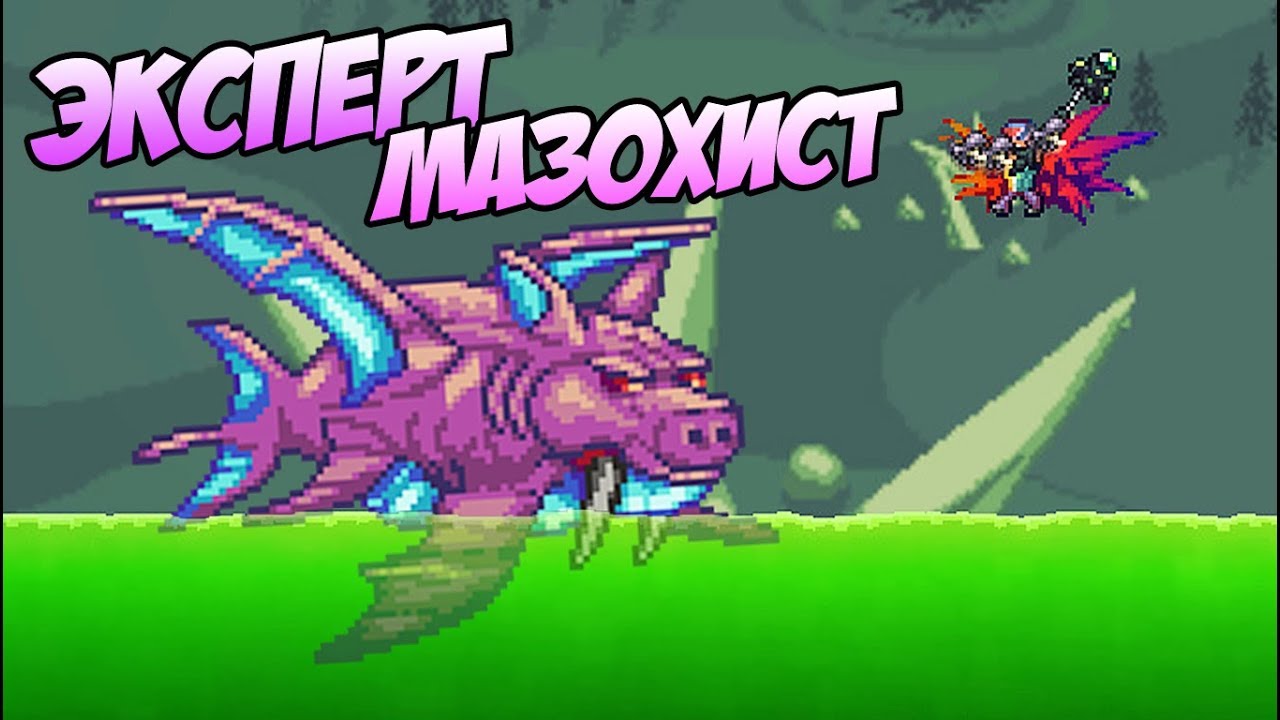 НОВЫЙ РЕЖИМ - ЭКСПЕРТ МАЗОХИСТ И СРАЖЕНИЕ С КОРОЛЕВСКИМ РЫБРОНОМ! | Террария с новыми модами #43