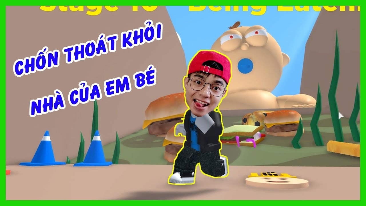THẮNG TÊ TÊ CHẠY TRỐN THOÁT KHỎI NGÔI NHÀ CỦA EM BÉ MẮT TO TRONG ROBLOX