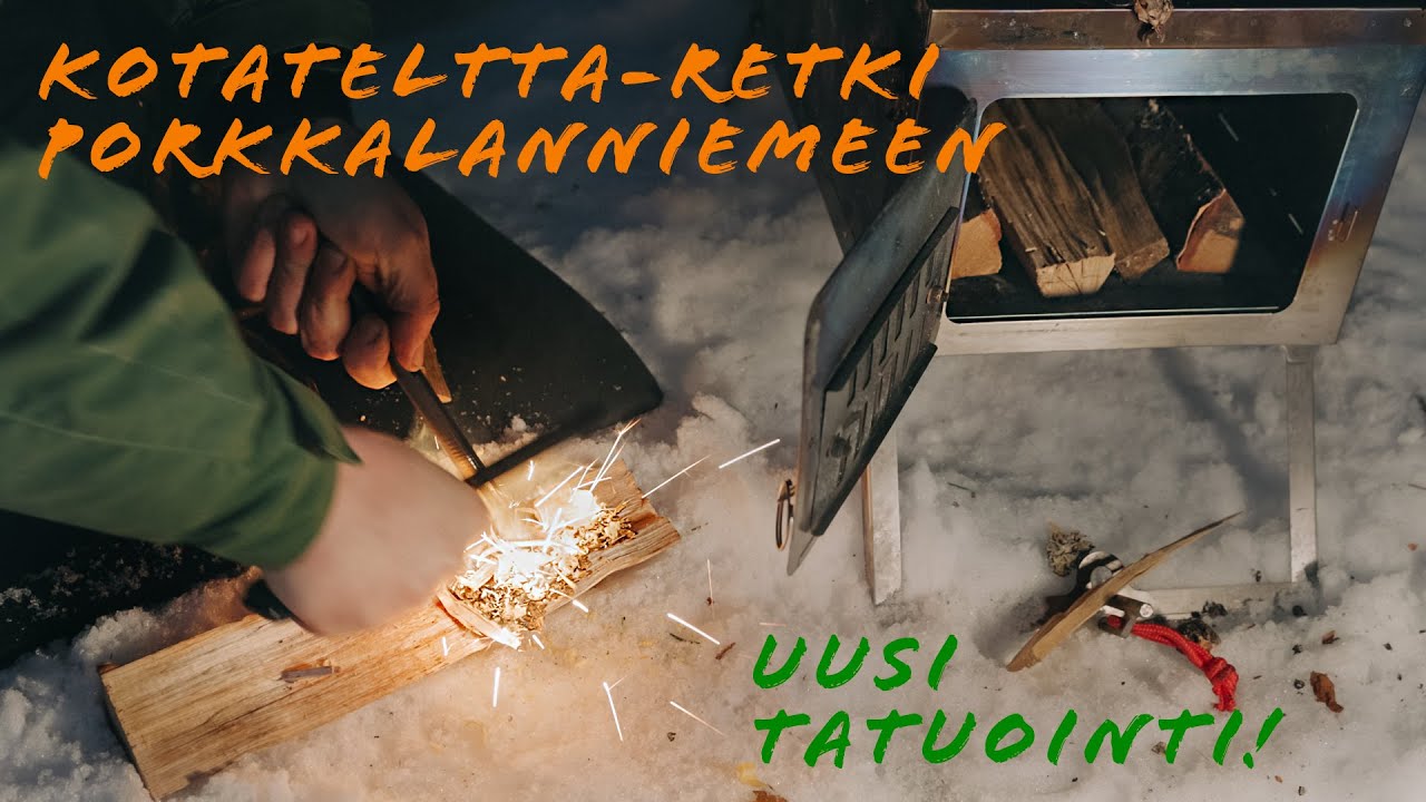 RETKEILYÄ Porkkalanniemessä, Kotateltta ja Winnerwell Titaanikamiina | Uusi TATUOINTI!