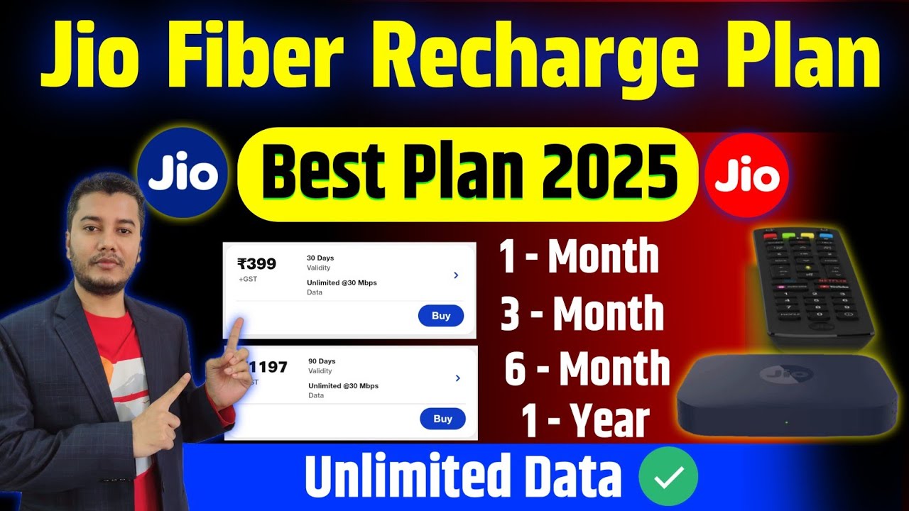 Jio fiber plans 2025 | Jio fiber recharge plans 2025