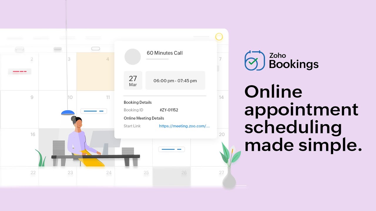 Schedule appointments easily with Zoho Bookings | Online appointment scheduling software