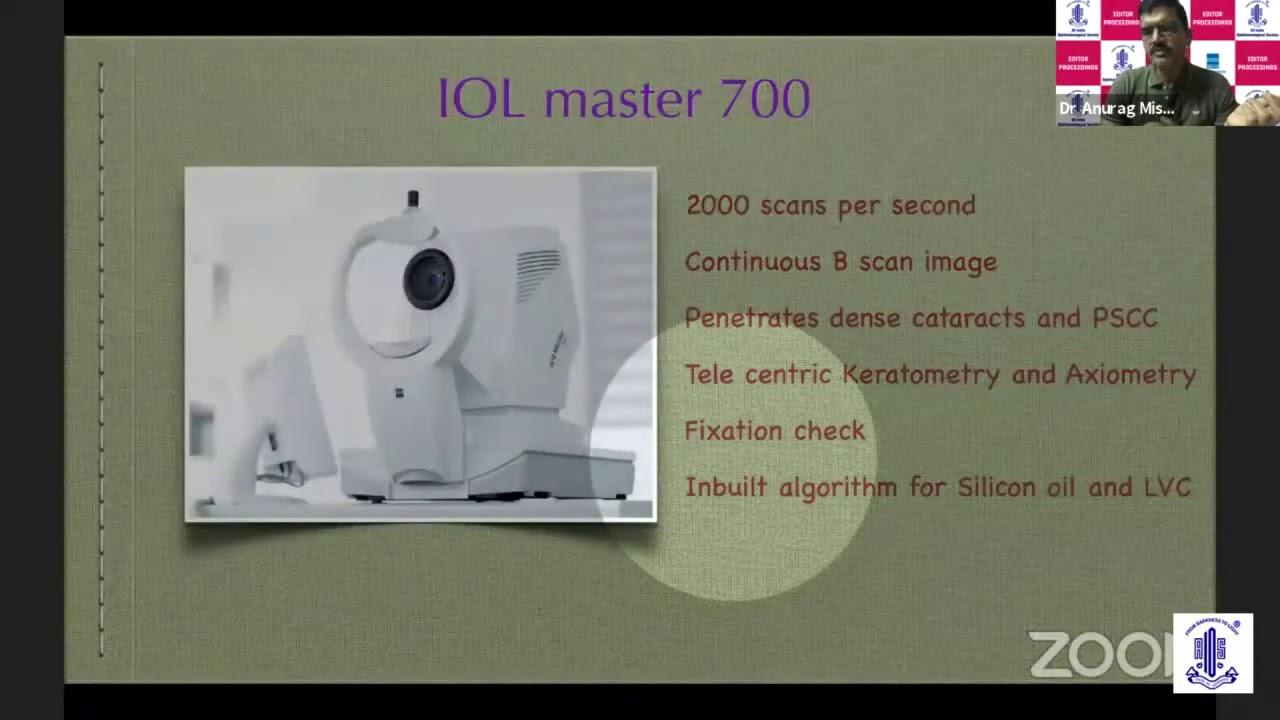 Masterclass on IOL Power Calculation Part 1 - Dr.Anurag Mishra