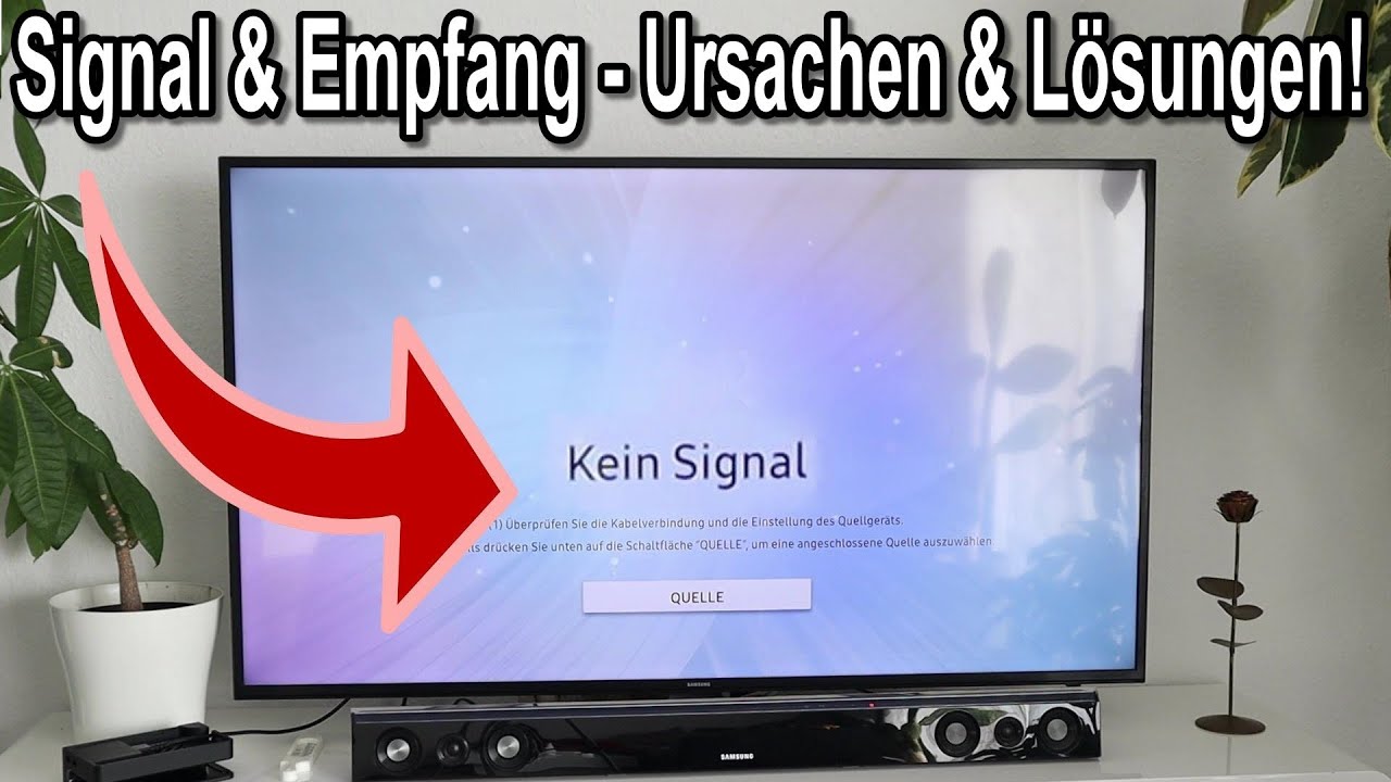 Fernseher hat kein Signal & Empfang - Ursachen & L&ouml;sungen!