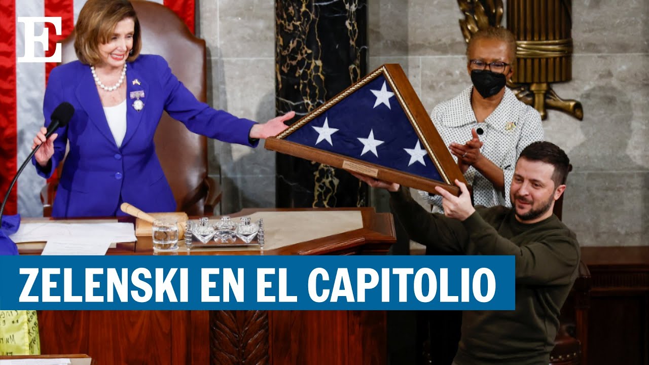 Zelenski se dirige en una sesión especial a los congresistas estadounidenses | EL PAÍS