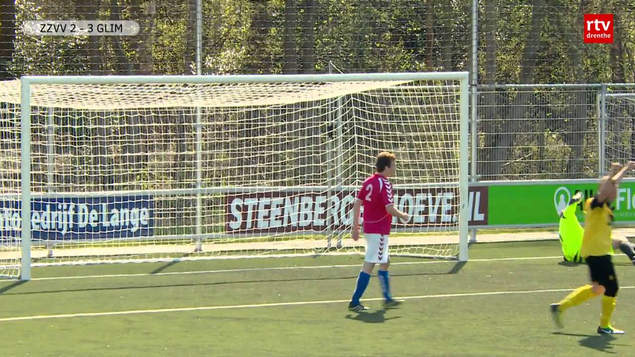 ZZVV en Glimmen spelen gelijk in knotsgekke wedstrijd