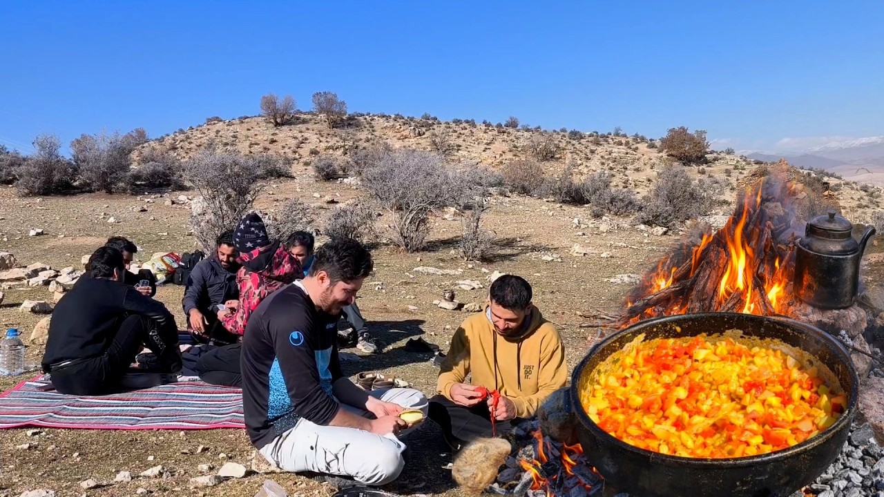 Village Life In Iran Ancient Mountains : Amazing Cooking & Friendly Camping