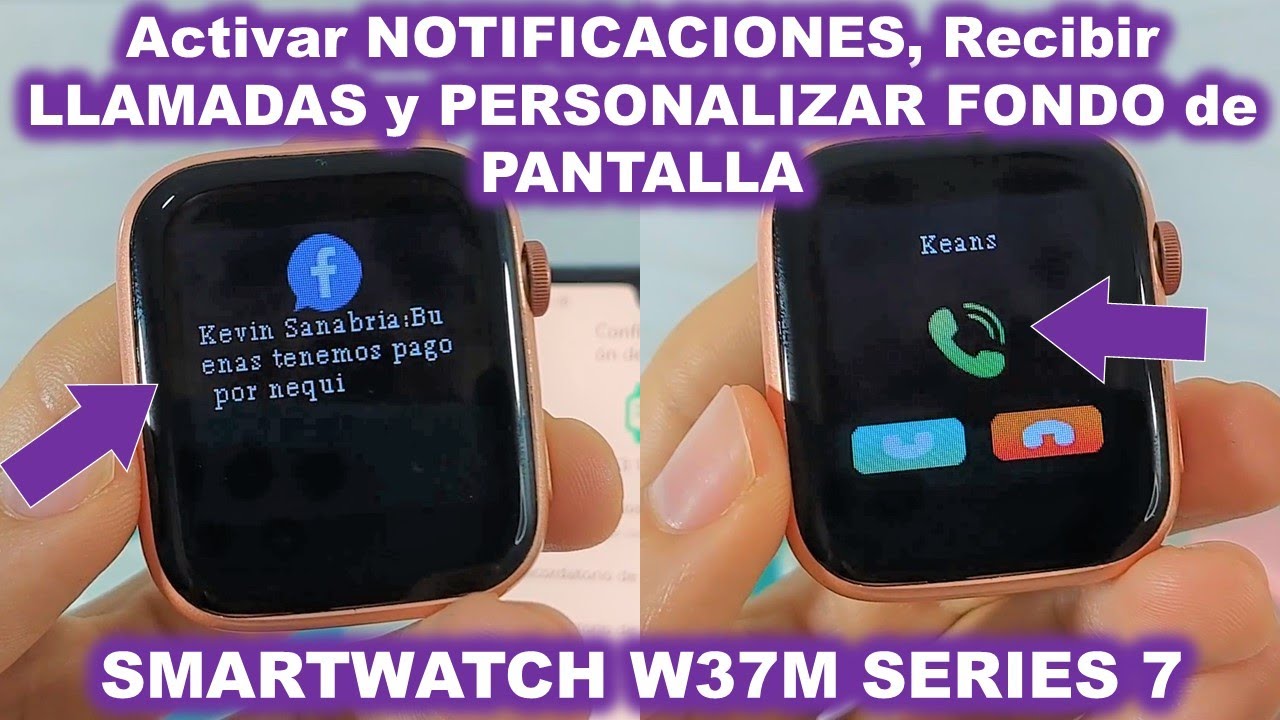como CONFIGURAR un RELOJ SMARTWATCH W37M
