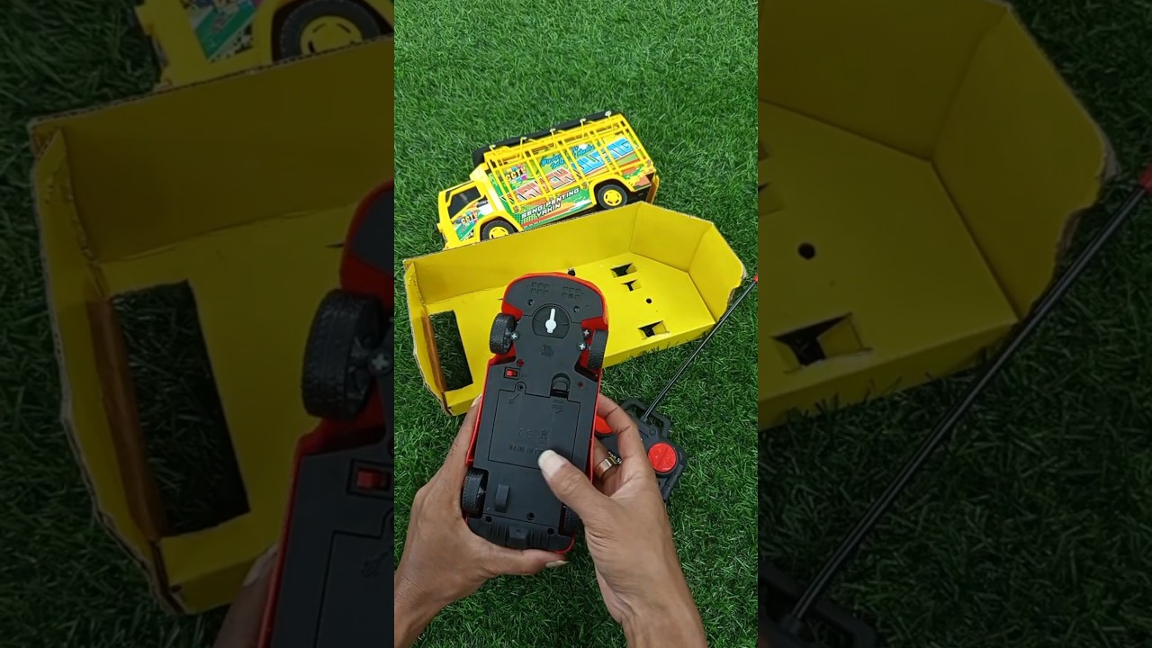 Unboxing and Testing Toys RC McQueen and Truk Oleng Bump No Talking With Natural Water Sound