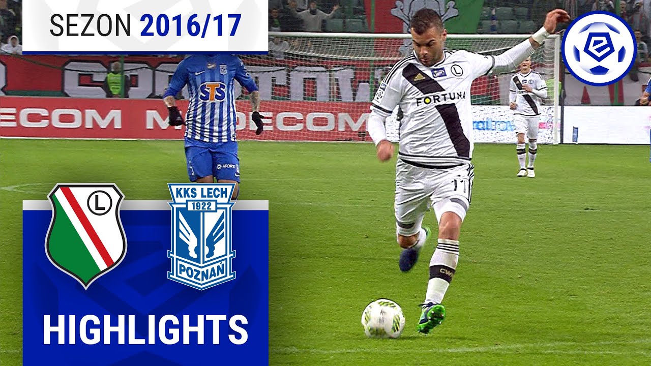 Legia Warszawa - Lech Poznań 2:1 | SKRÓT | Ekstraklasa 2016/17 | 13. Kolejka